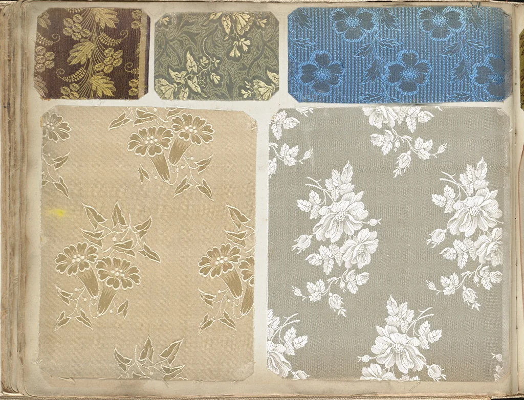 An illustration from Pattern book of silks and damasks, 1700, leaf 63