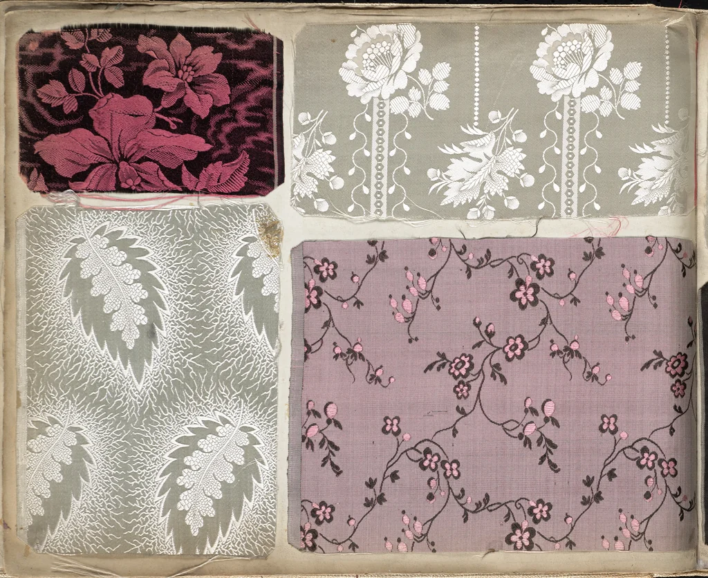 An illustration from Pattern book of silks and damasks, 1700, leaf 69