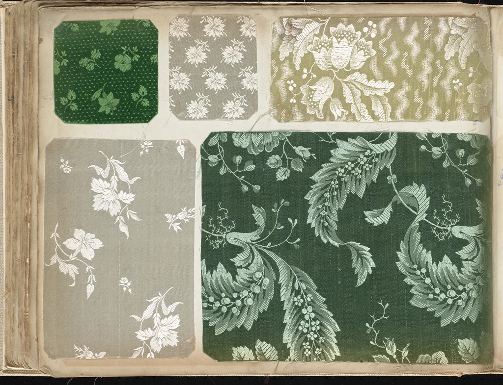 An illustration from Pattern book of silks and damasks, 1700, leaf 71