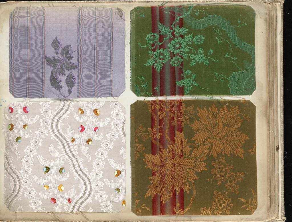 An illustration from Pattern book of silks and damasks, 1700, leaf 72