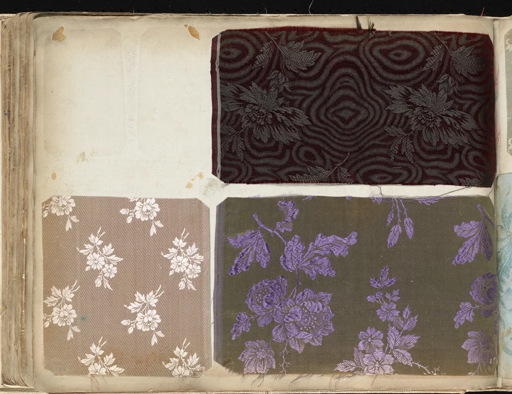 An illustration from Pattern book of silks and damasks, 1700, leaf 73