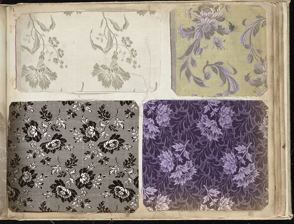 An illustration from Pattern book of silks and damasks, 1700, leaf 78
