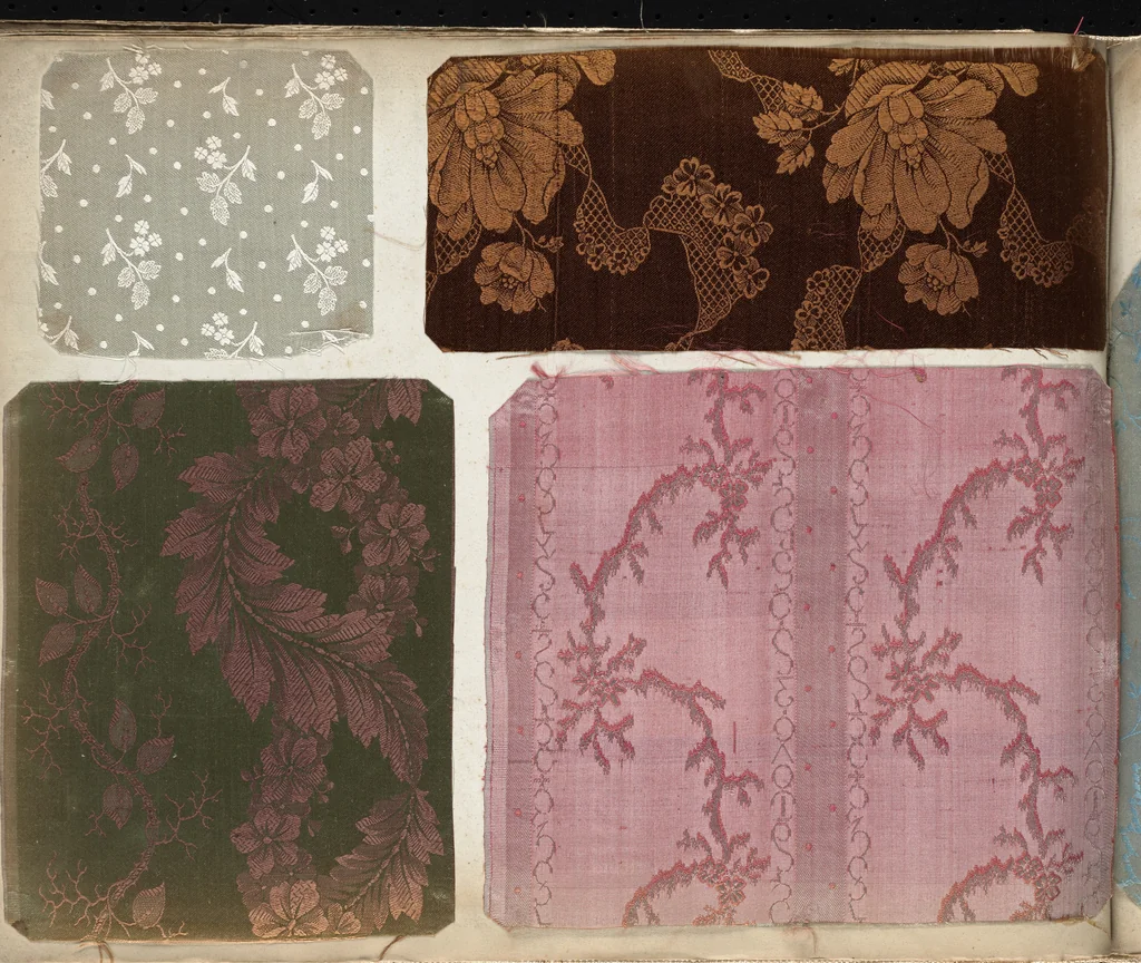 An illustration from Pattern book of silks and damasks, 1700, leaf 79