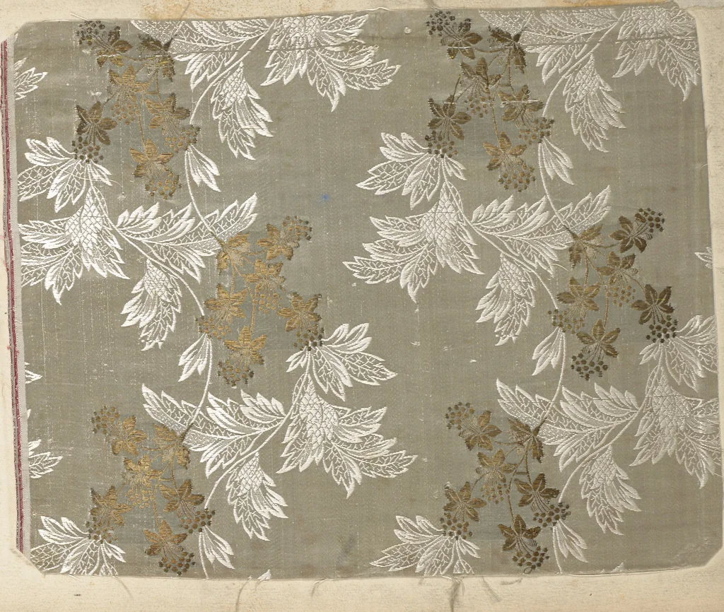 An illustration from Pattern book of silks and damasks, 1700, leaf 8