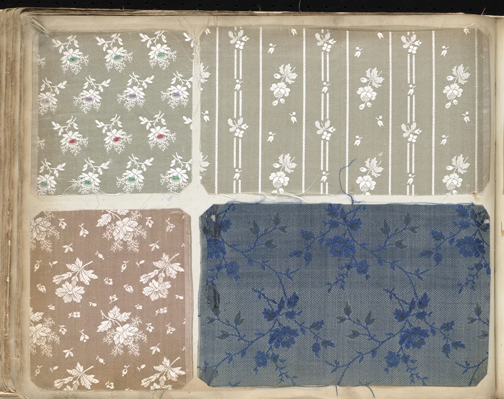 An illustration from Pattern book of silks and damasks, 1700, leaf 81