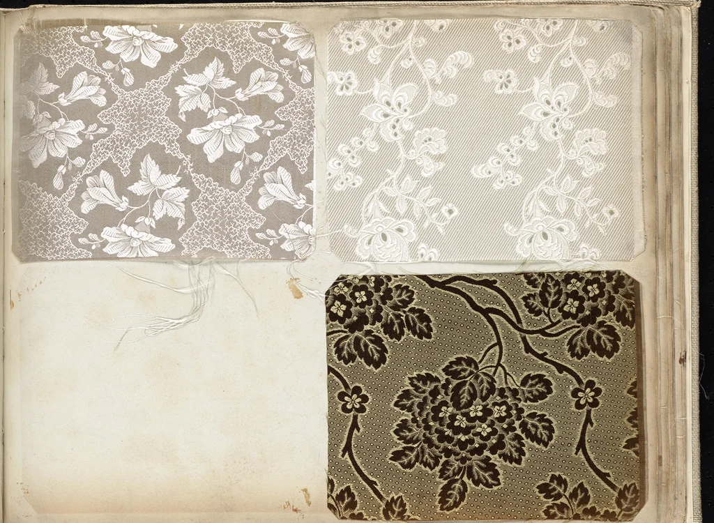 An illustration from Pattern book of silks and damasks, 1700, leaf 82