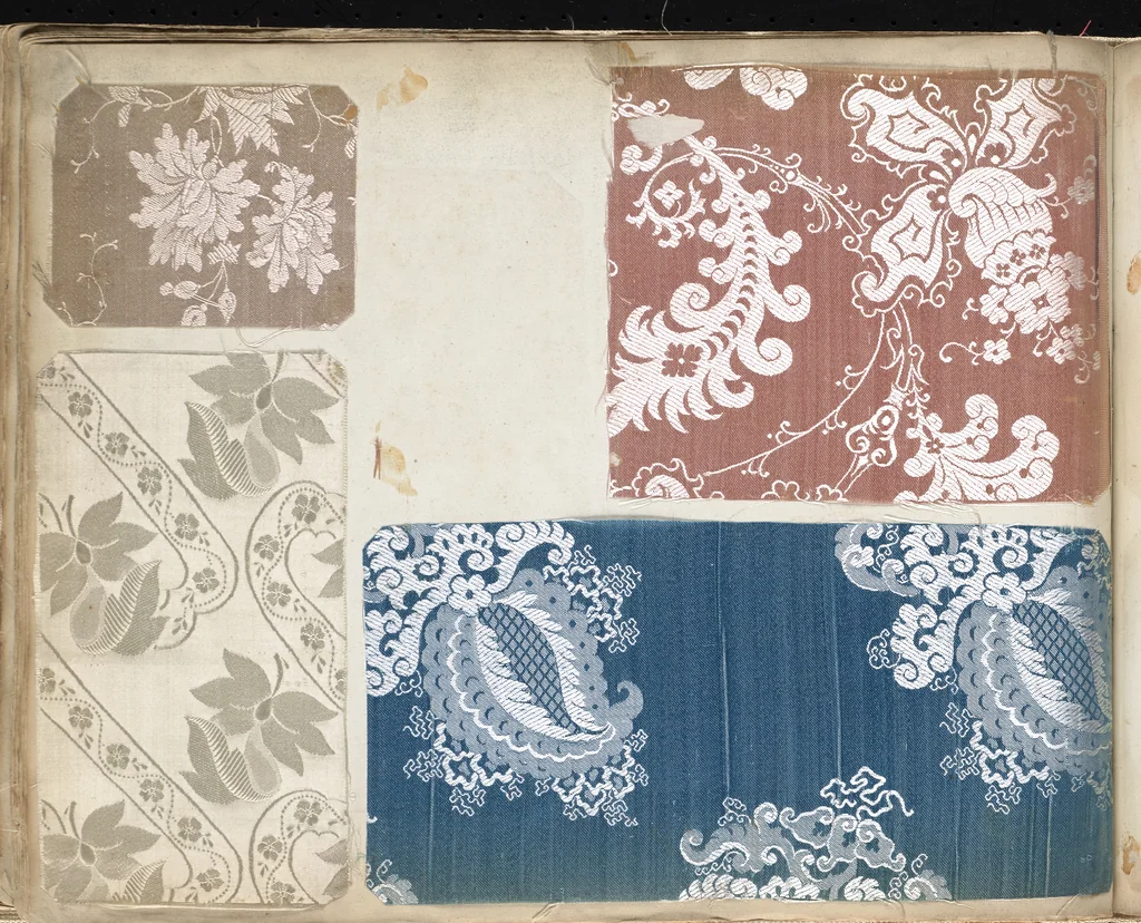 An illustration from Pattern book of silks and damasks, 1700, leaf 83