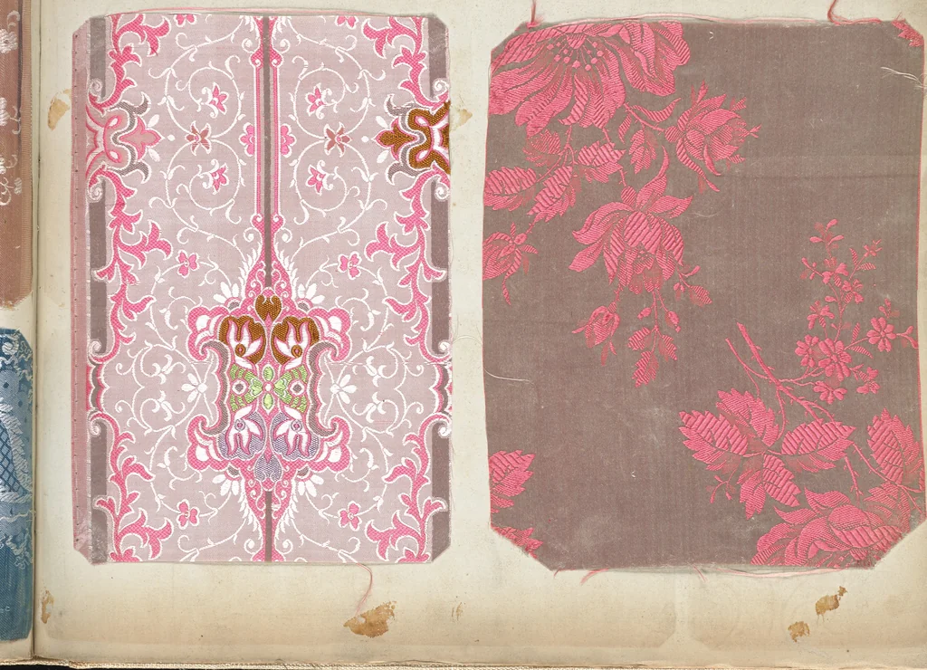 An illustration from Pattern book of silks and damasks, 1700, leaf 84