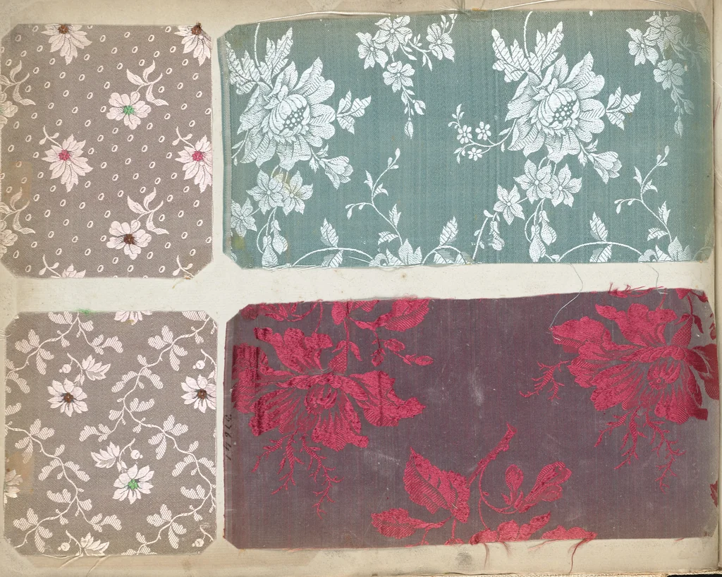 An illustration from Pattern book of silks and damasks, 1700, leaf 85