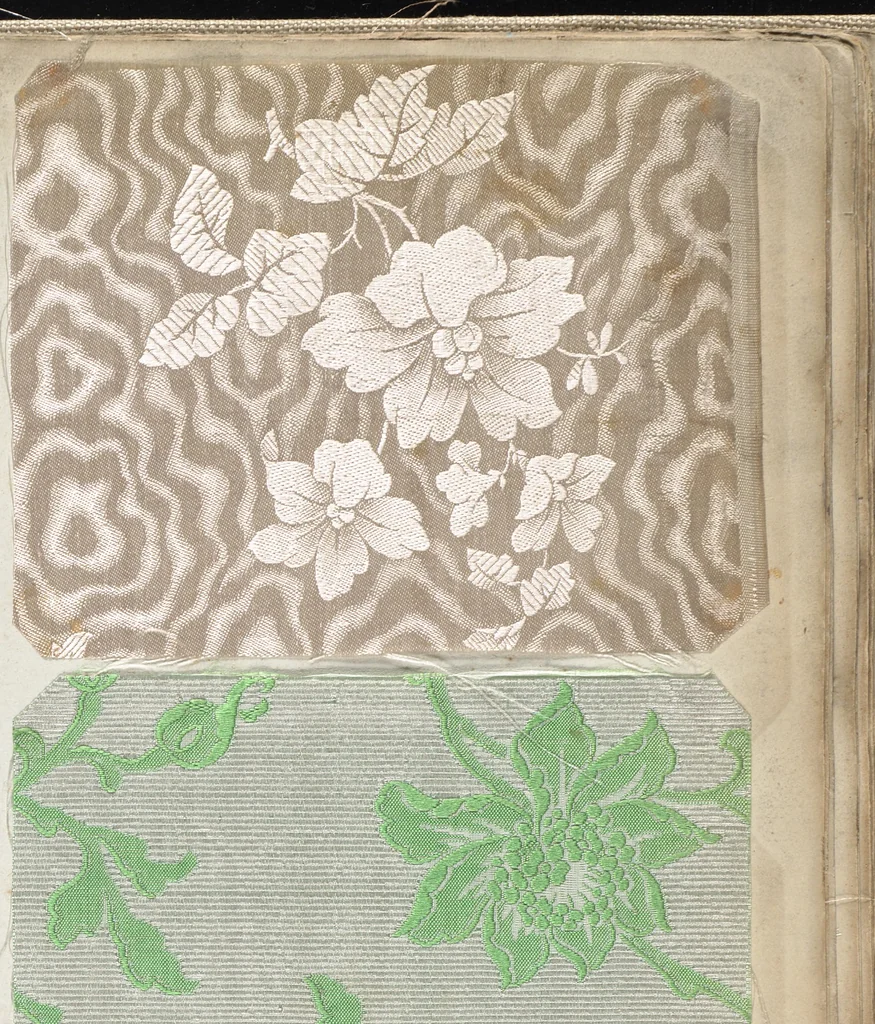 An illustration from Pattern book of silks and damasks, 1700, leaf 86