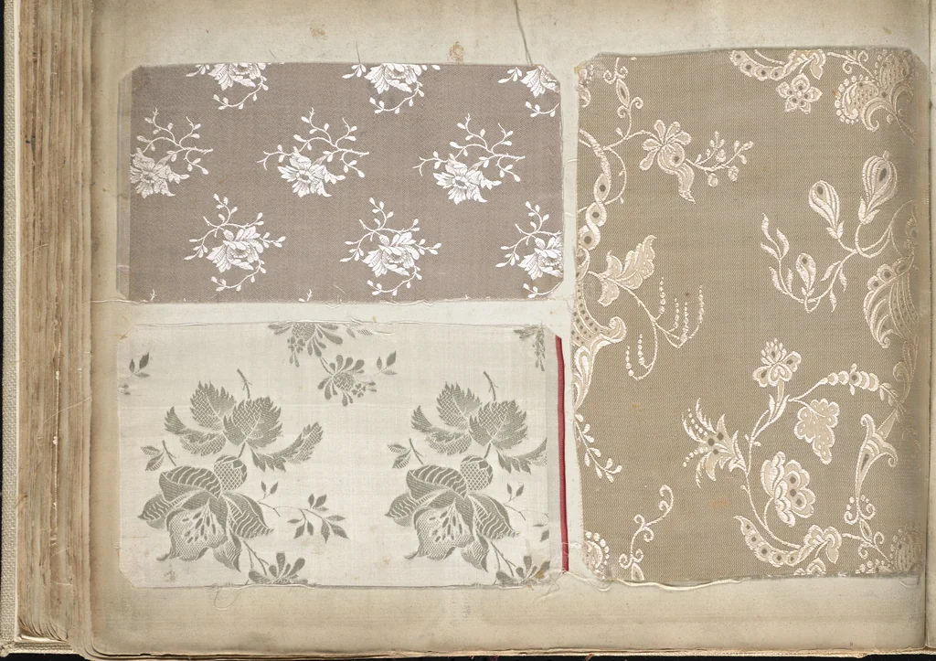 An illustration from Pattern book of silks and damasks, 1700, leaf 89