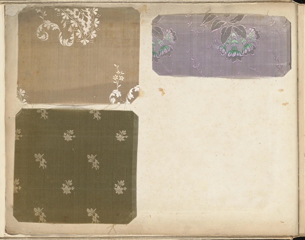 An illustration from Pattern book of silks and damasks, 1700, leaf 9