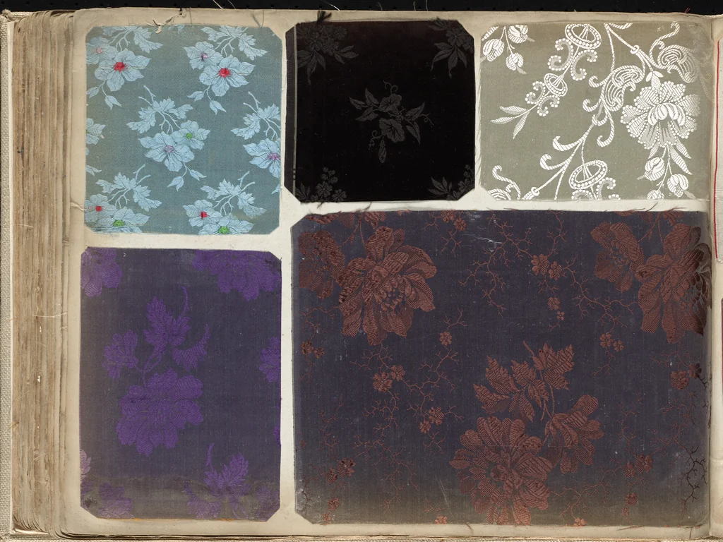 An illustration from Pattern book of silks and damasks, 1700, leaf 93