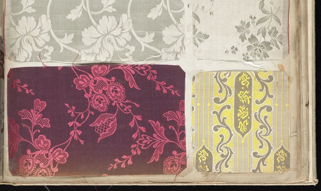 An illustration from Pattern book of silks and damasks, 1700, leaf 94