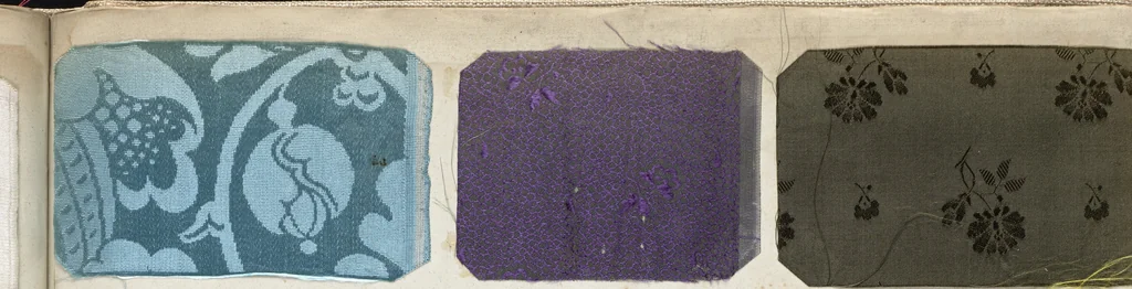 An illustration from Pattern book of silks and damasks, 1700, leaf 98