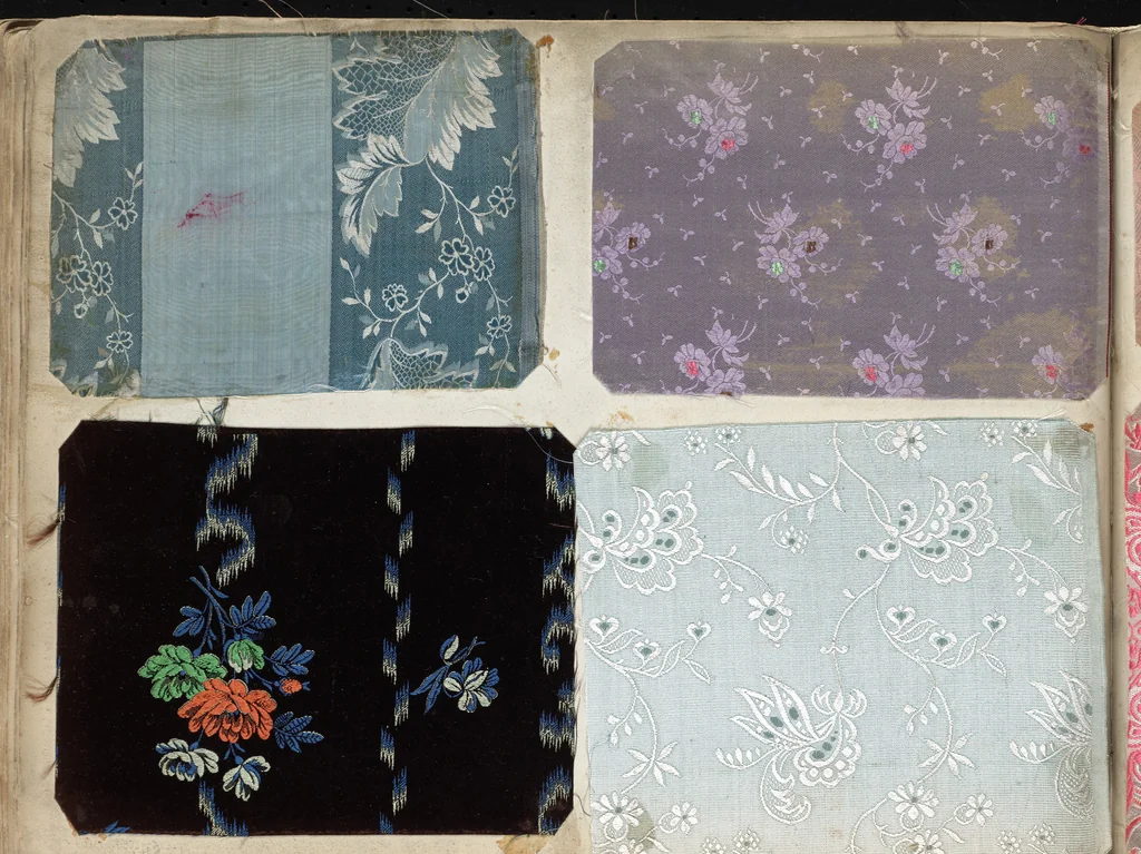 An illustration from Pattern book of silks and damasks, 1700, leaf 99