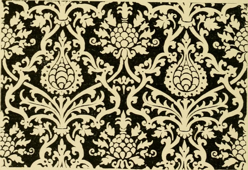 An illustration from Pattern design : a book for students treating in a practical way of the anatomy, planning & evolution of repeated ornament, 1915, leaf 103