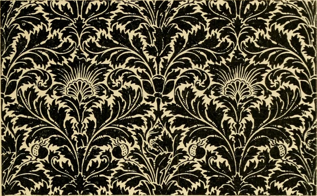 An illustration from Pattern design : a book for students treating in a practical way of the anatomy, planning & evolution of repeated ornament, 1915, leaf 104