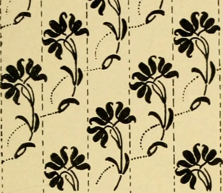 An illustration from Pattern design : a book for students treating in a practical way of the anatomy, planning & evolution of repeated ornament, 1915, leaf 106