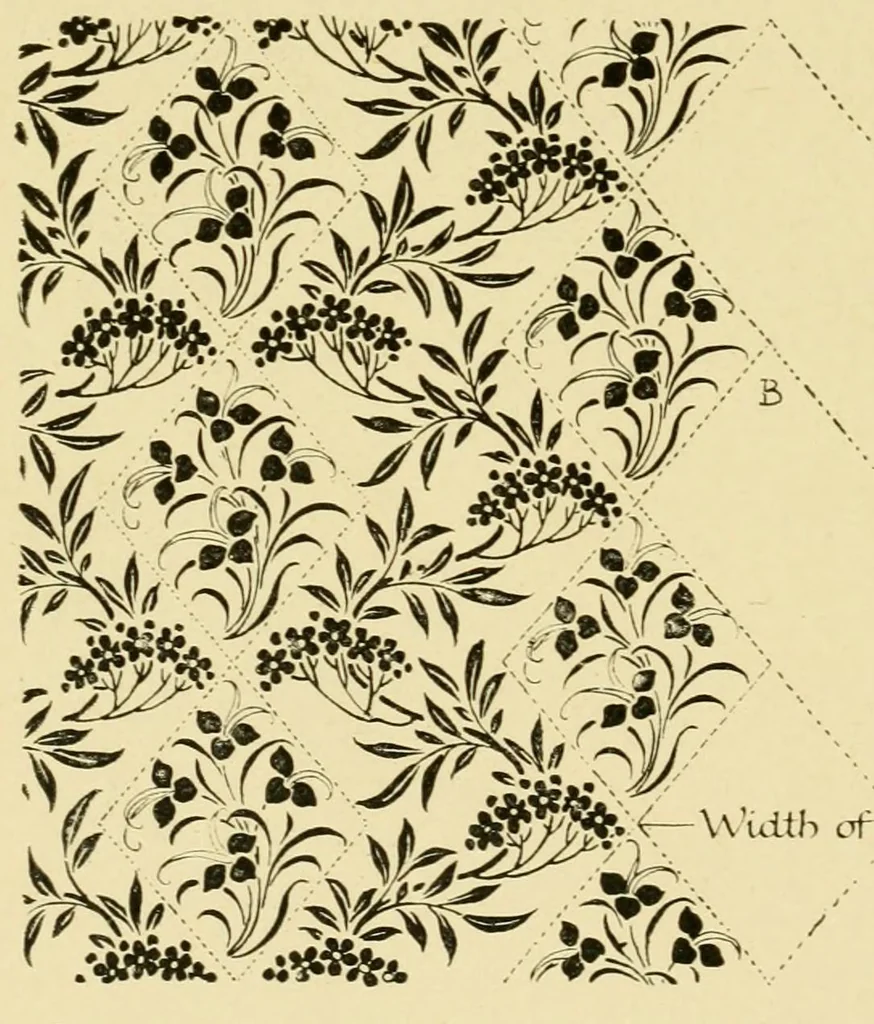 An illustration from Pattern design : a book for students treating in a practical way of the anatomy, planning & evolution of repeated ornament, 1915, leaf 111