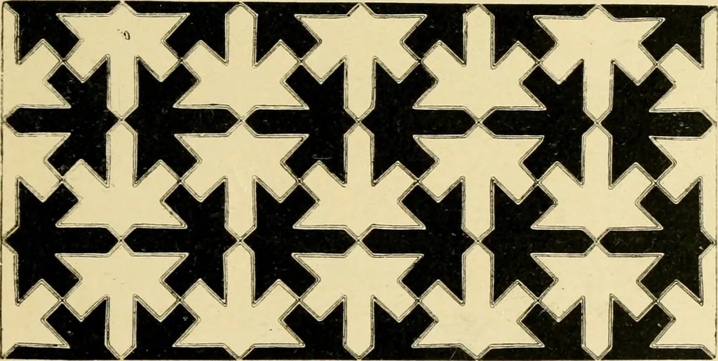 An illustration from Pattern design : a book for students treating in a practical way of the anatomy, planning & evolution of repeated ornament, 1915, leaf 126