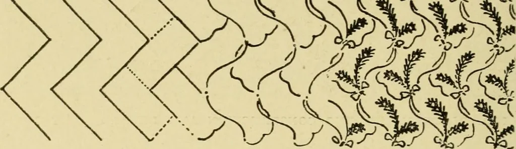 An illustration from Pattern design : a book for students treating in a practical way of the anatomy, planning & evolution of repeated ornament, 1915, leaf 127