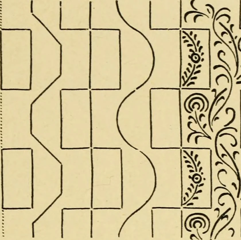 An illustration from Pattern design : a book for students treating in a practical way of the anatomy, planning & evolution of repeated ornament, 1915, leaf 130