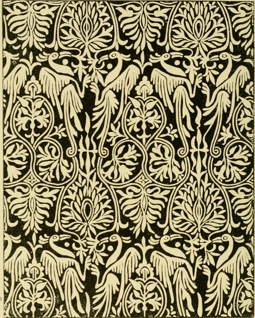 An illustration from Pattern design : a book for students treating in a practical way of the anatomy, planning & evolution of repeated ornament, 1915, leaf 131