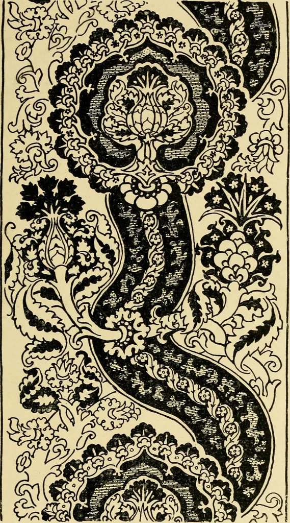 An illustration from Pattern design : a book for students treating in a practical way of the anatomy, planning & evolution of repeated ornament, 1915, leaf 136