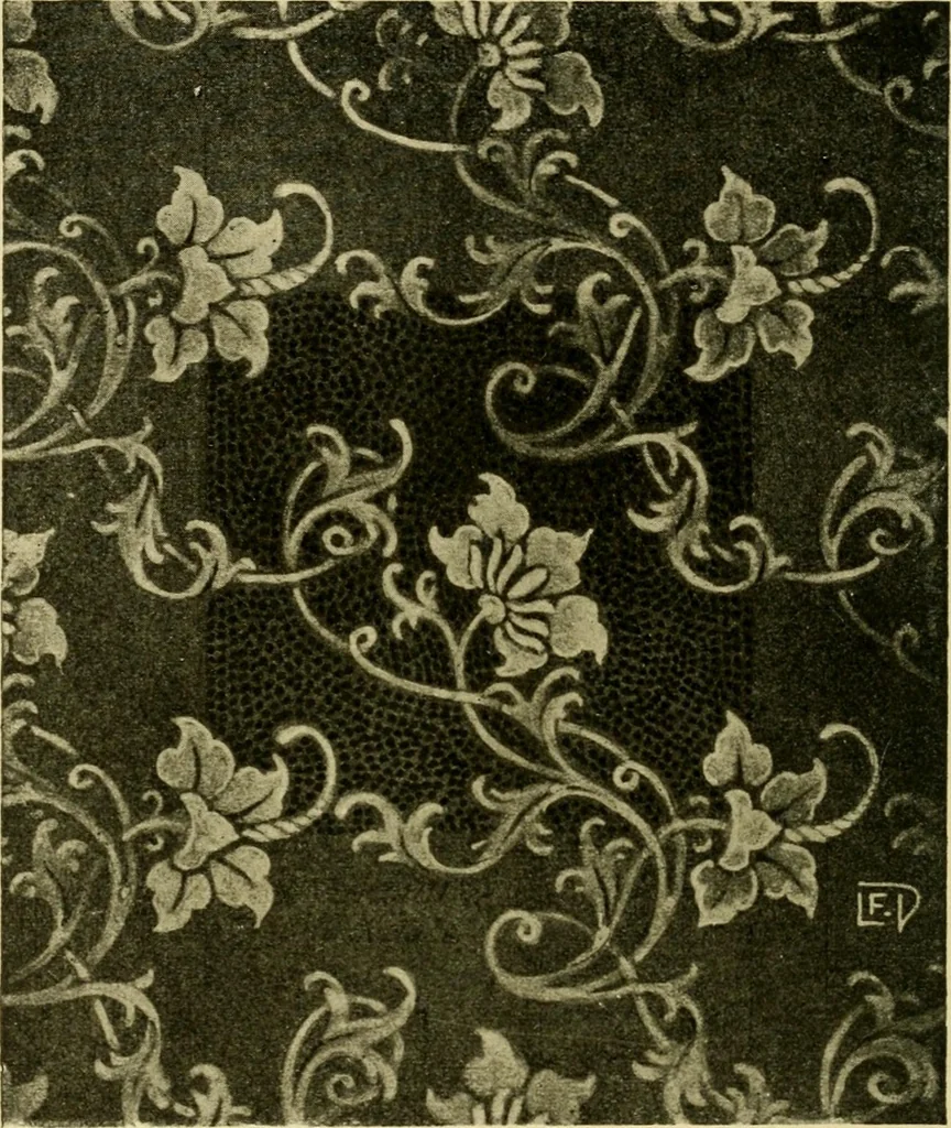 An illustration from Pattern design : a book for students treating in a practical way of the anatomy, planning & evolution of repeated ornament, 1915, leaf 137