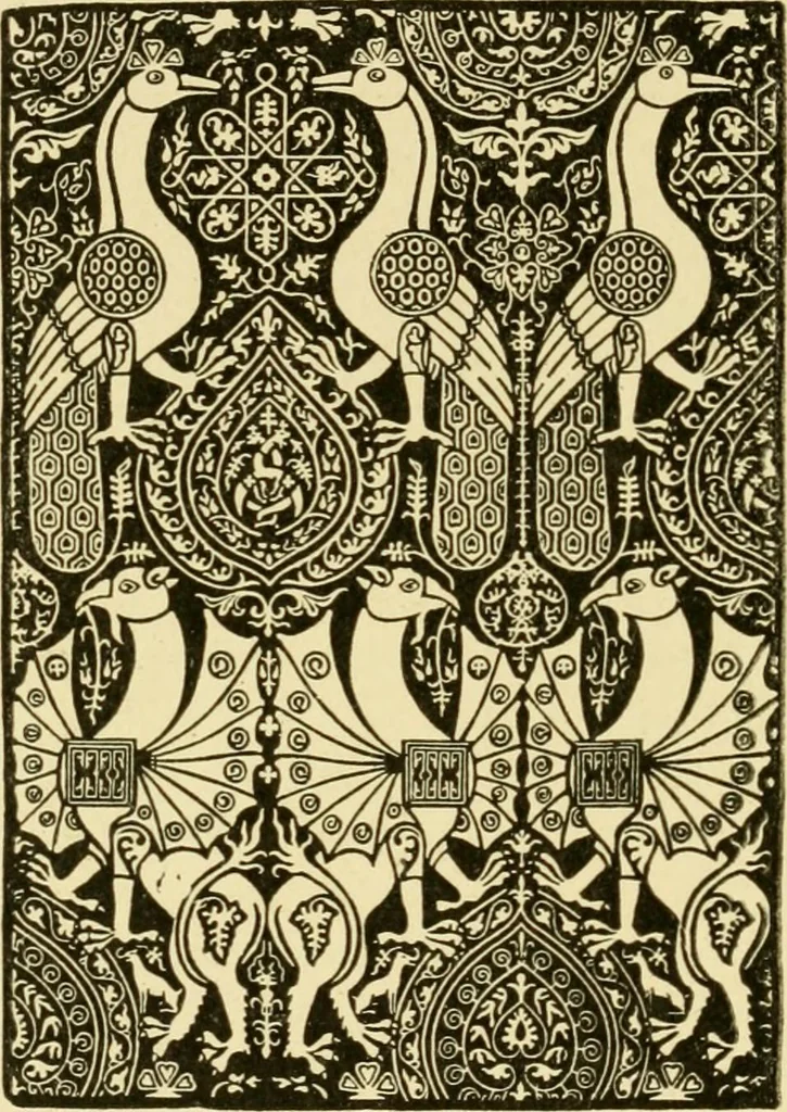 An illustration from Pattern design : a book for students treating in a practical way of the anatomy, planning & evolution of repeated ornament, 1915, leaf 145