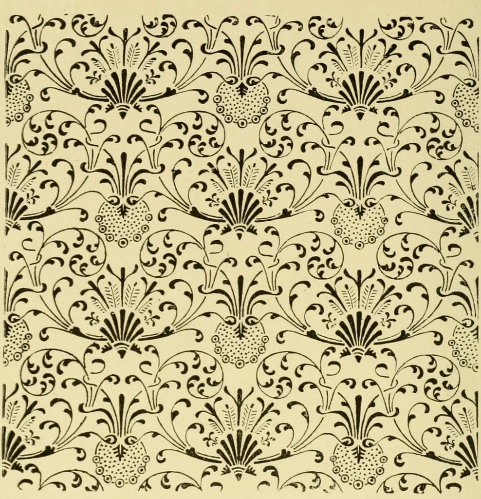 An illustration from Pattern design : a book for students treating in a practical way of the anatomy, planning & evolution of repeated ornament, 1915, leaf 149