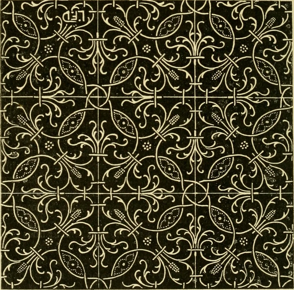 An illustration from Pattern design : a book for students treating in a practical way of the anatomy, planning & evolution of repeated ornament, 1915, leaf 153