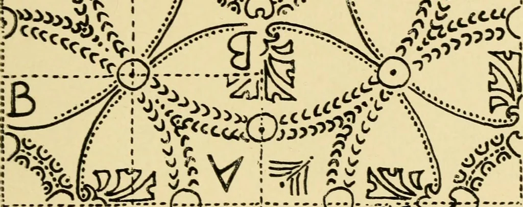 An illustration from Pattern design : a book for students treating in a practical way of the anatomy, planning & evolution of repeated ornament, 1915, leaf 160