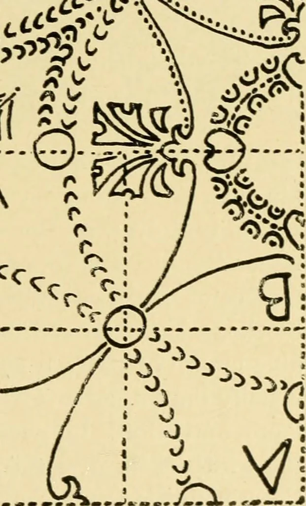 An illustration from Pattern design : a book for students treating in a practical way of the anatomy, planning & evolution of repeated ornament, 1915, leaf 160