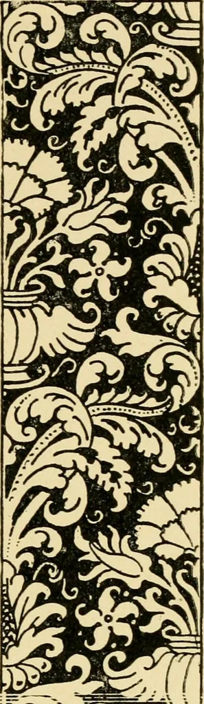 An illustration from Pattern design : a book for students treating in a practical way of the anatomy, planning & evolution of repeated ornament, 1915, leaf 164