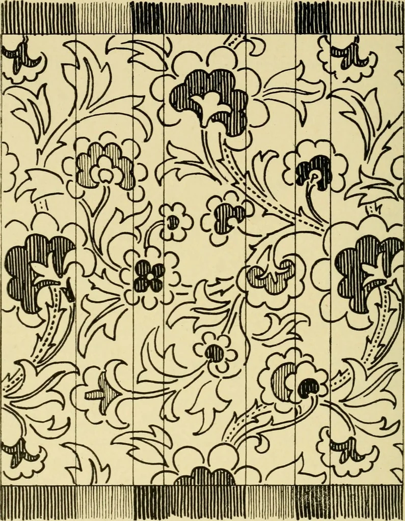 An illustration from Pattern design : a book for students treating in a practical way of the anatomy, planning & evolution of repeated ornament, 1915, leaf 179
