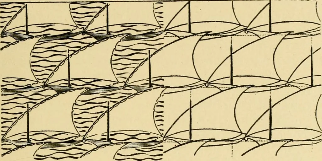 An illustration from Pattern design : a book for students treating in a practical way of the anatomy, planning & evolution of repeated ornament, 1915, leaf 182