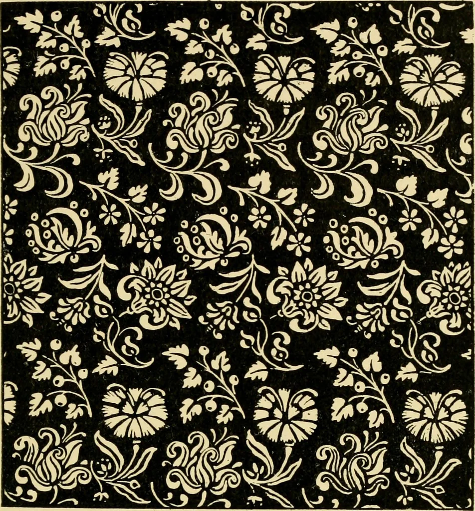An illustration from Pattern design : a book for students treating in a practical way of the anatomy, planning & evolution of repeated ornament, 1915, leaf 186