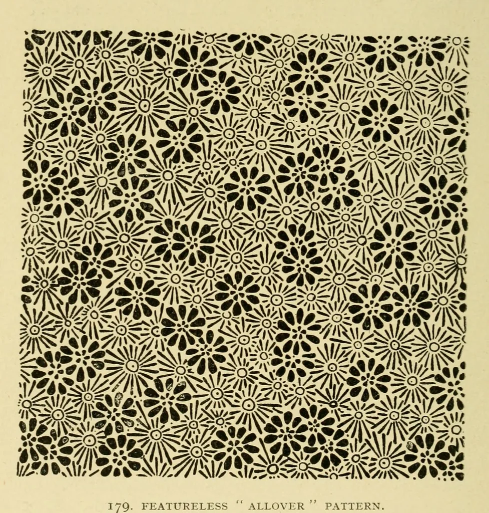 An illustration from Pattern design : a book for students treating in a practical way of the anatomy, planning & evolution of repeated ornament, 1915, leaf 187