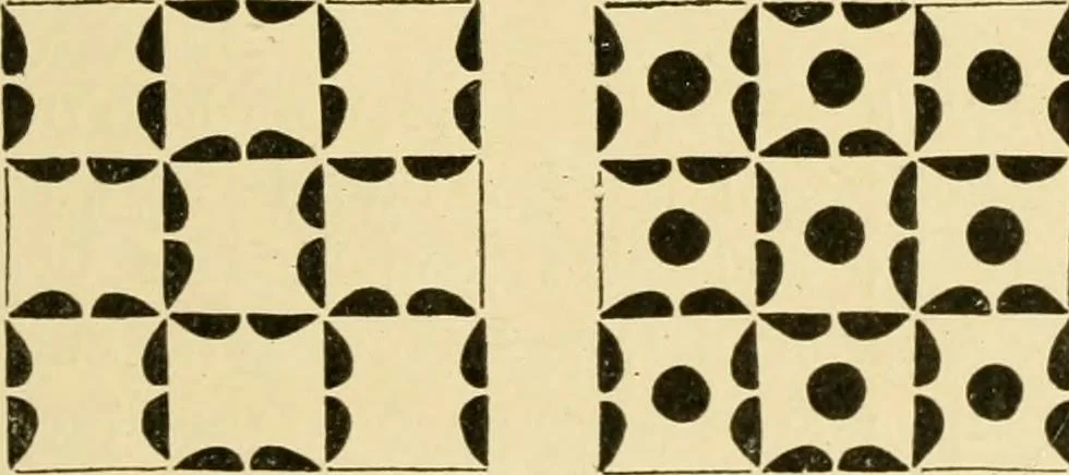 An illustration from Pattern design : a book for students treating in a practical way of the anatomy, planning & evolution of repeated ornament, 1915, leaf 194