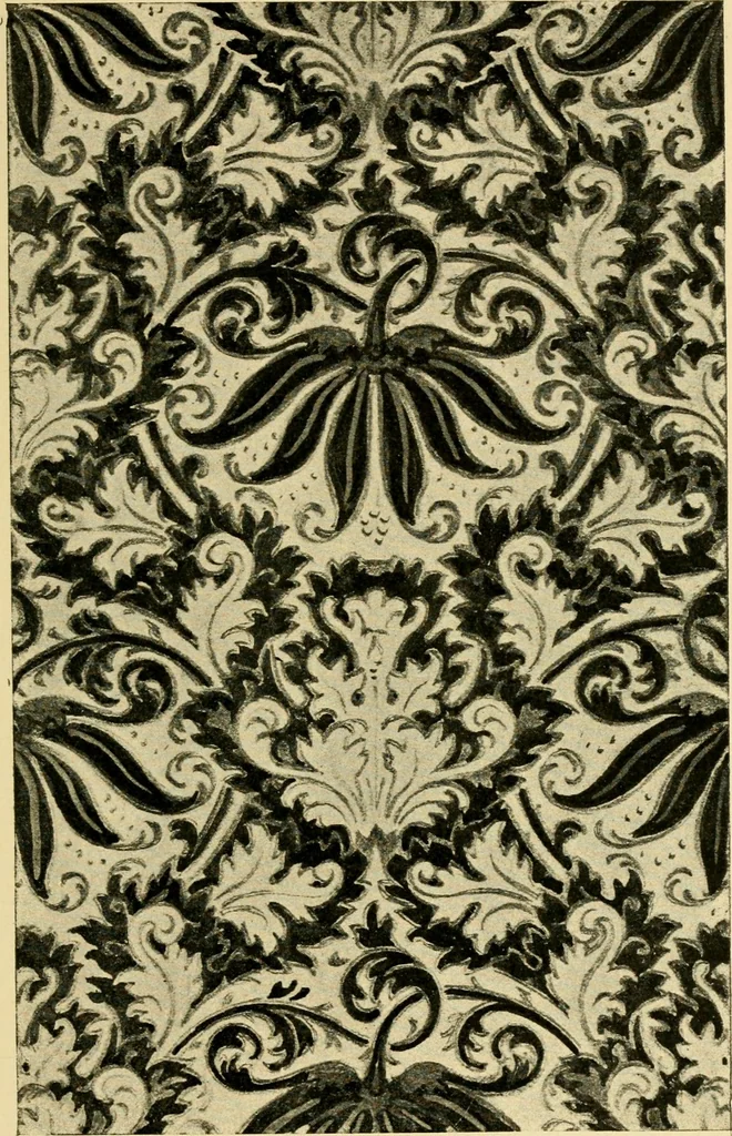 An illustration from Pattern design : a book for students treating in a practical way of the anatomy, planning & evolution of repeated ornament, 1915, leaf 212