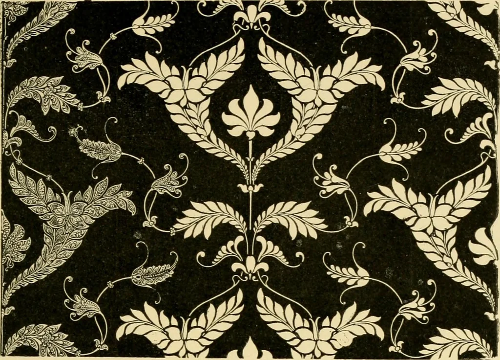 An illustration from Pattern design : a book for students treating in a practical way of the anatomy, planning & evolution of repeated ornament, 1915, leaf 214