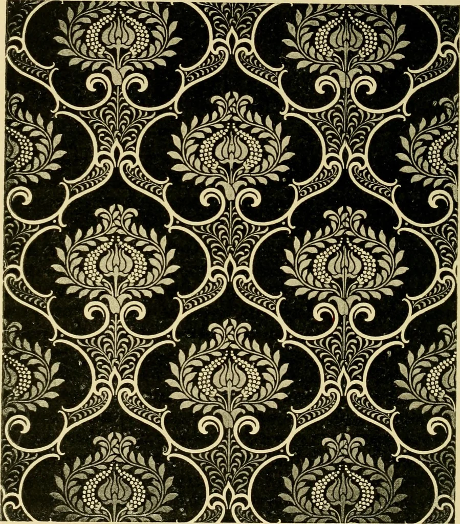 An illustration from Pattern design : a book for students treating in a practical way of the anatomy, planning & evolution of repeated ornament, 1915, leaf 229