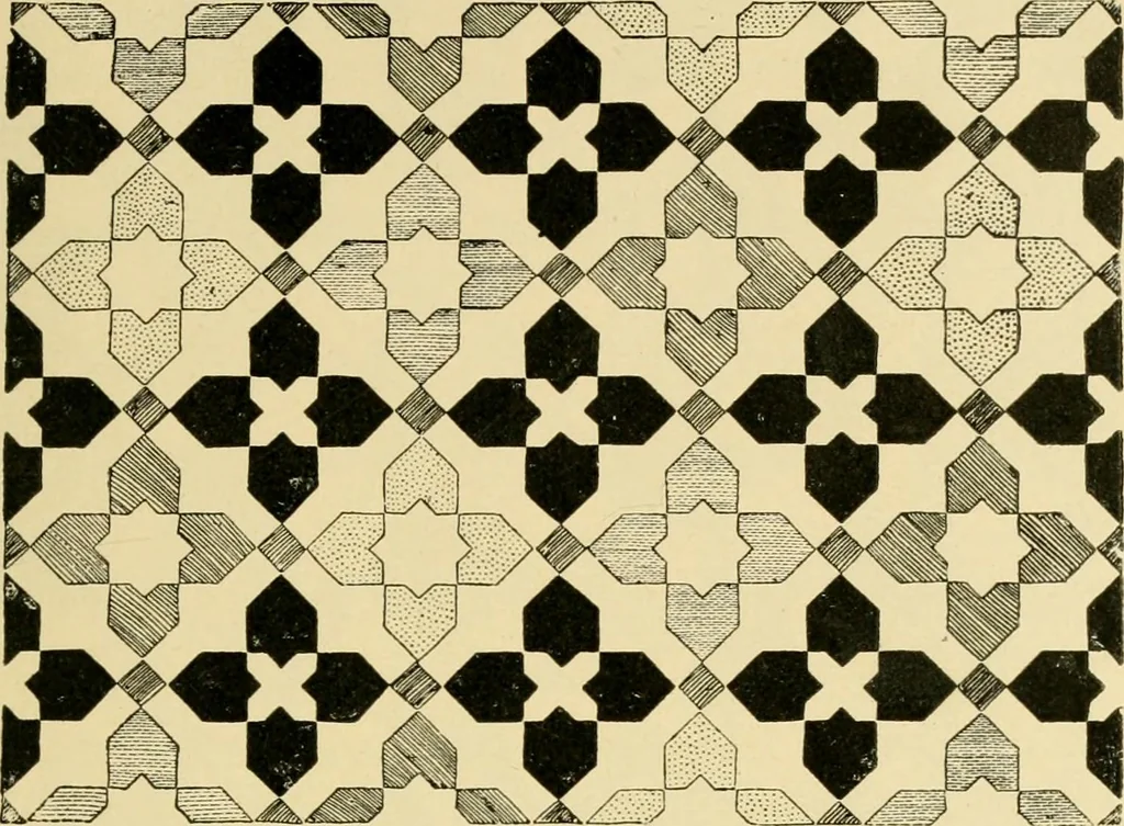 An illustration from Pattern design : a book for students treating in a practical way of the anatomy, planning & evolution of repeated ornament, 1915, leaf 232