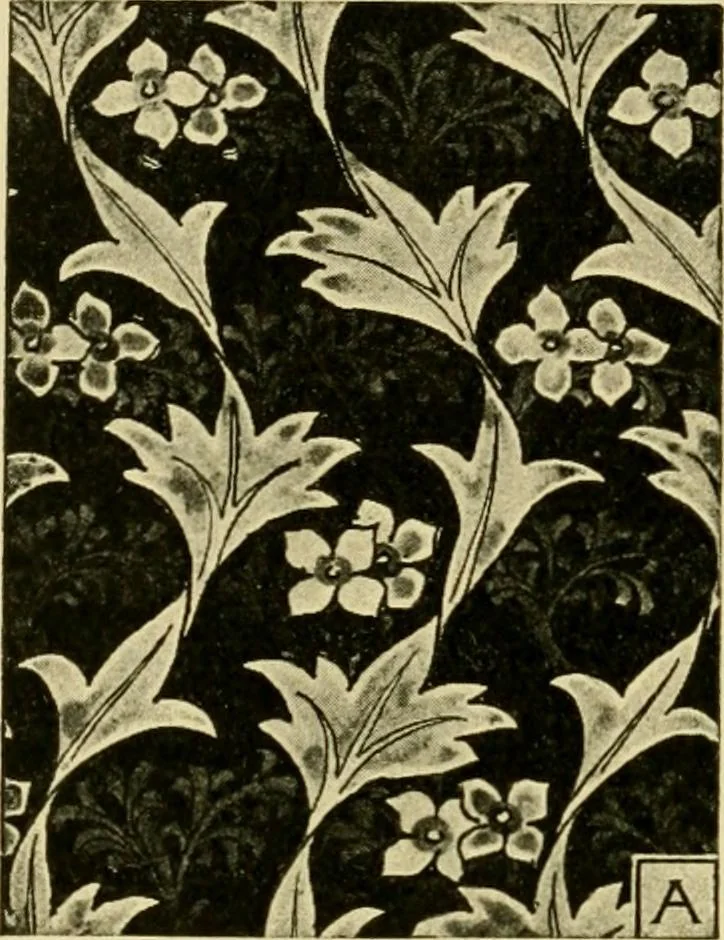 An illustration from Pattern design : a book for students treating in a practical way of the anatomy, planning & evolution of repeated ornament, 1915, leaf 235