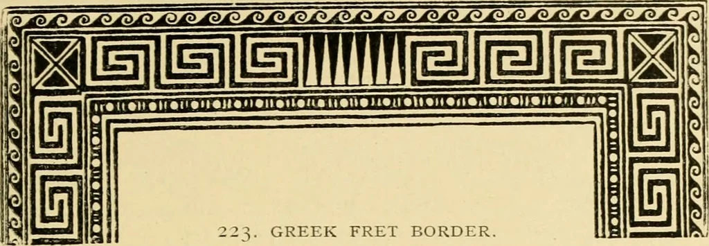 An illustration from Pattern design : a book for students treating in a practical way of the anatomy, planning & evolution of repeated ornament, 1915, leaf 240
