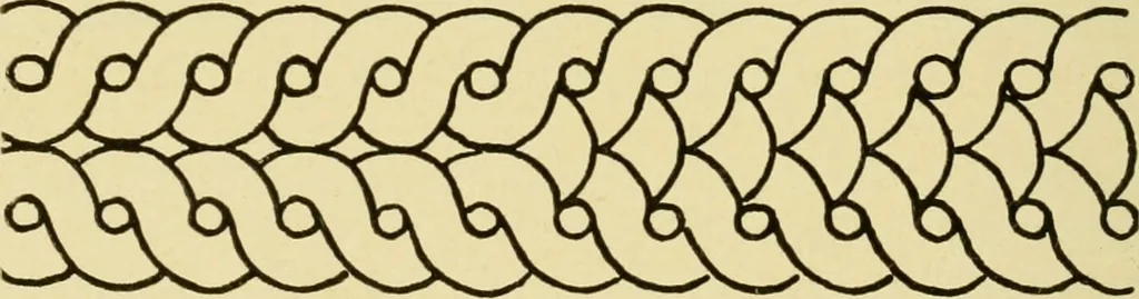 An illustration from Pattern design : a book for students treating in a practical way of the anatomy, planning & evolution of repeated ornament, 1915, leaf 245
