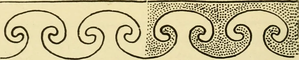An illustration from Pattern design : a book for students treating in a practical way of the anatomy, planning & evolution of repeated ornament, 1915, leaf 251