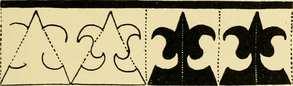 An illustration from Pattern design : a book for students treating in a practical way of the anatomy, planning & evolution of repeated ornament, 1915, leaf 252